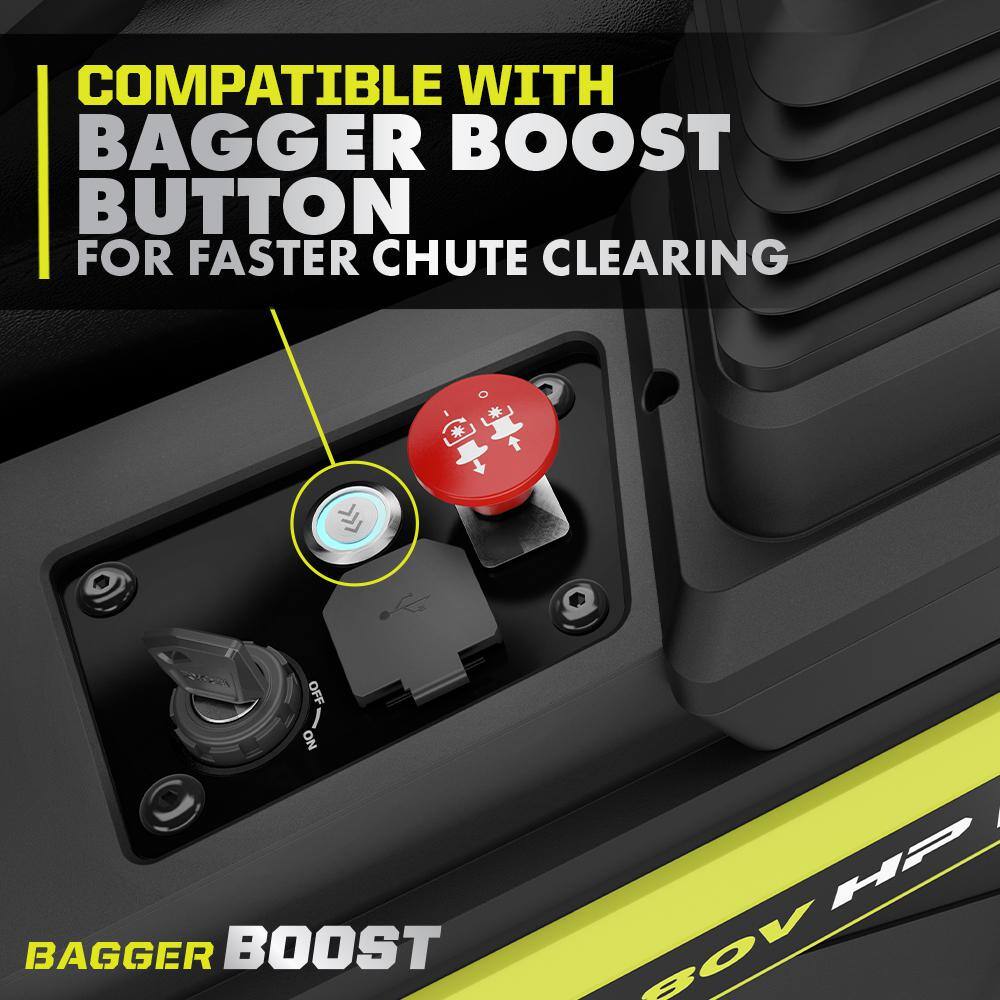 RYOBI Integrated Bagger with Boost for RYOBI 80V HP 30 in. Zero Turn Riding Lawn Mowers ACRM018