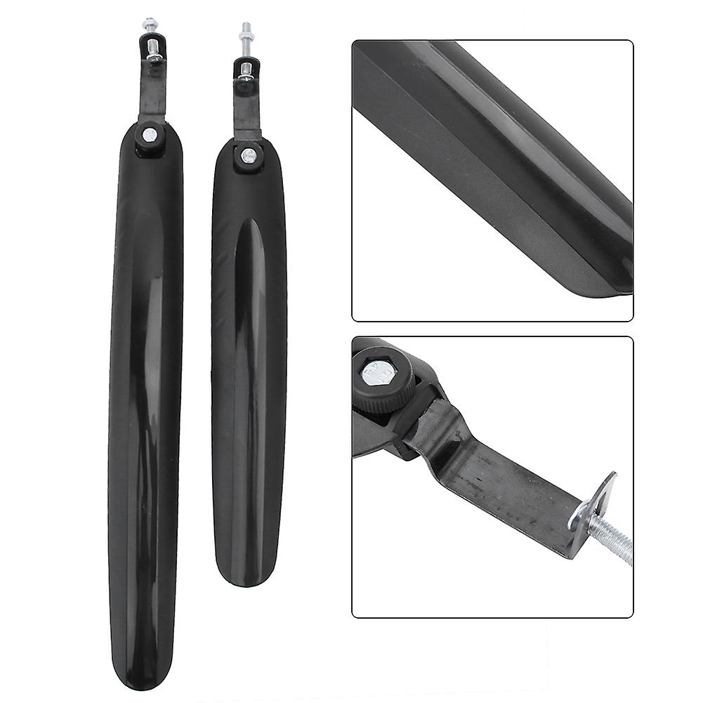 1 Pair Front Rear Mountain Road Bicycle Bike Fender Mudguard Mud Guard Set (black)