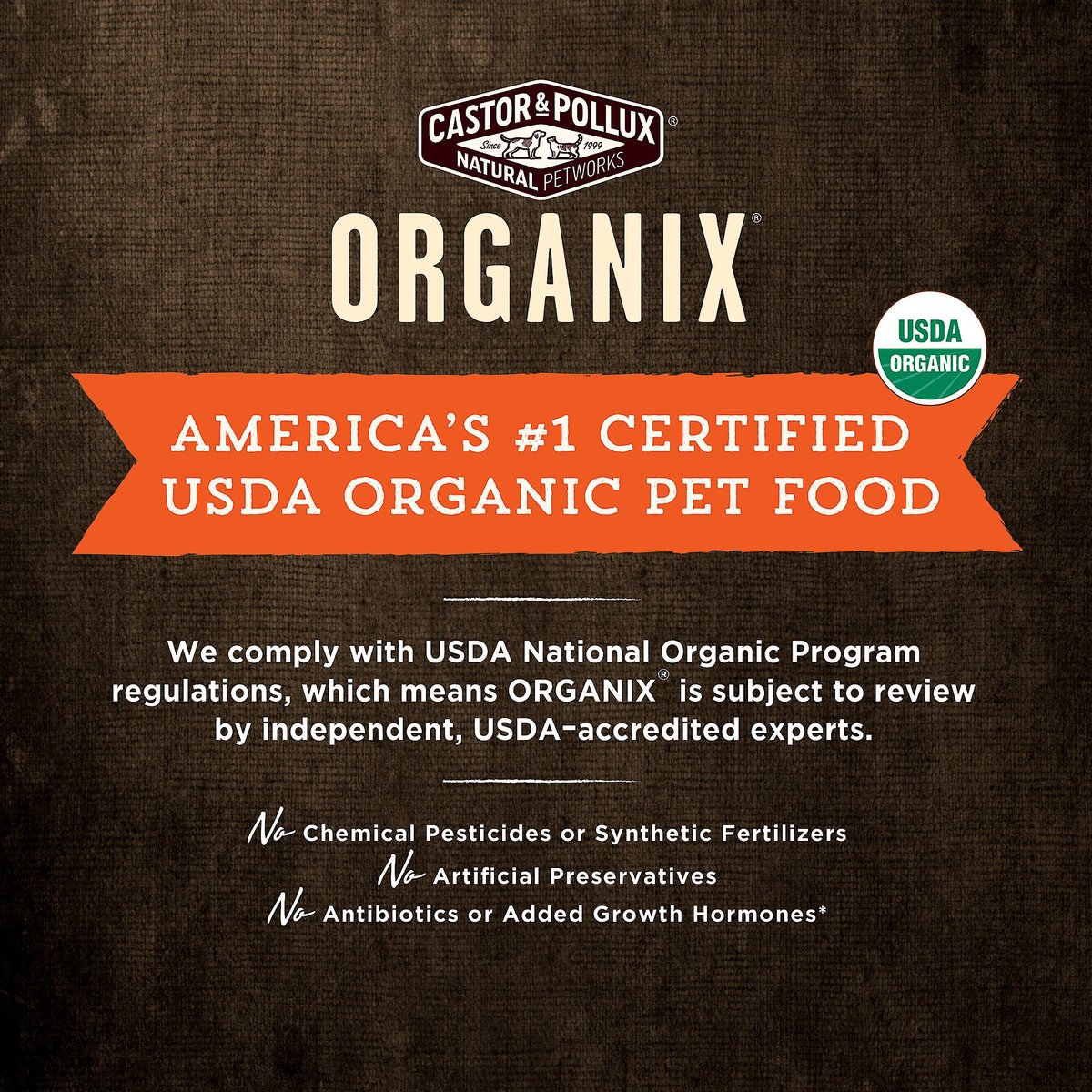 Castor and Pollux ORGANIX Organic Chicken and Sweet Potato Recipe Grain-Free Dry Dog Food