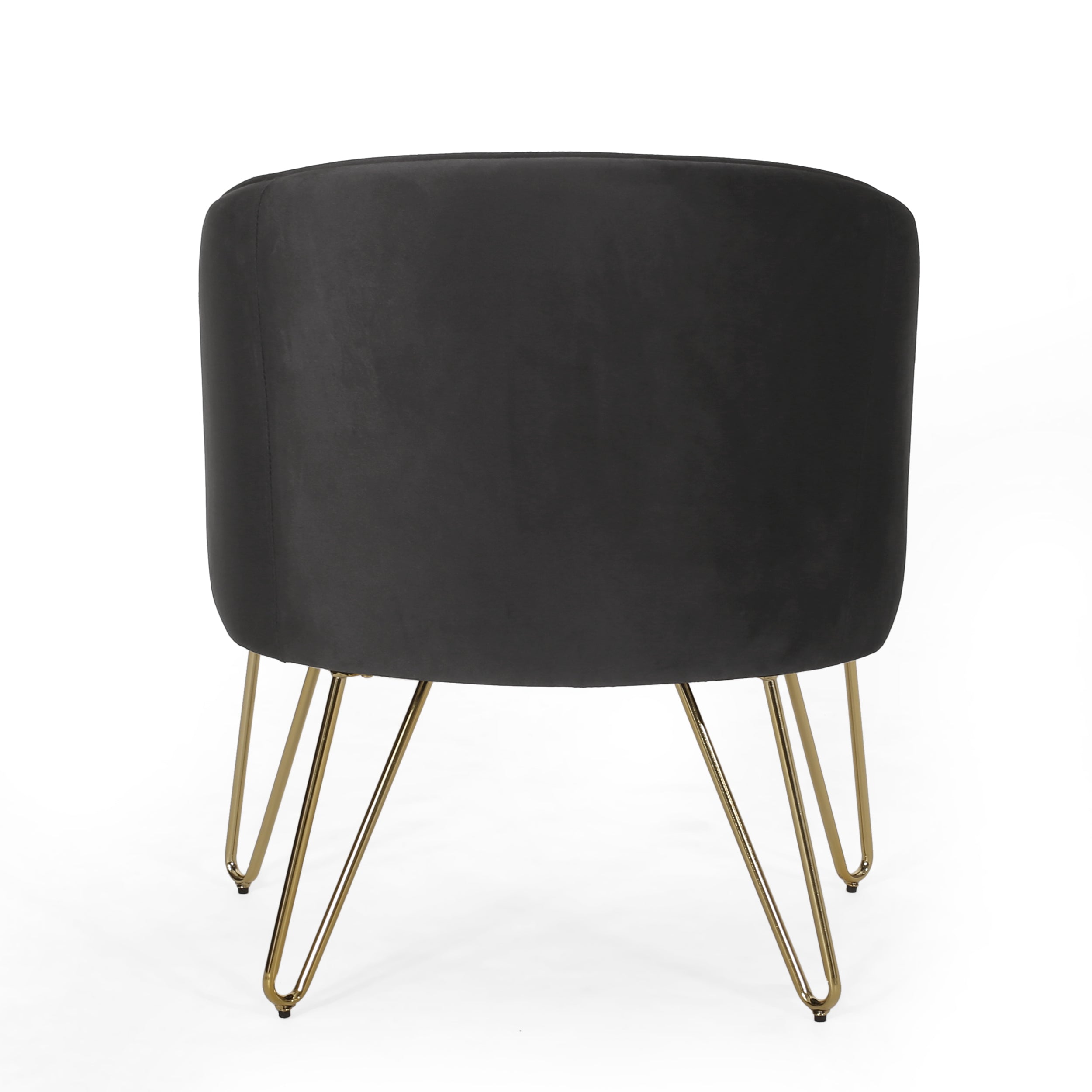 Paul Modern Glam Velvet Club Chair with Hairpin Legs