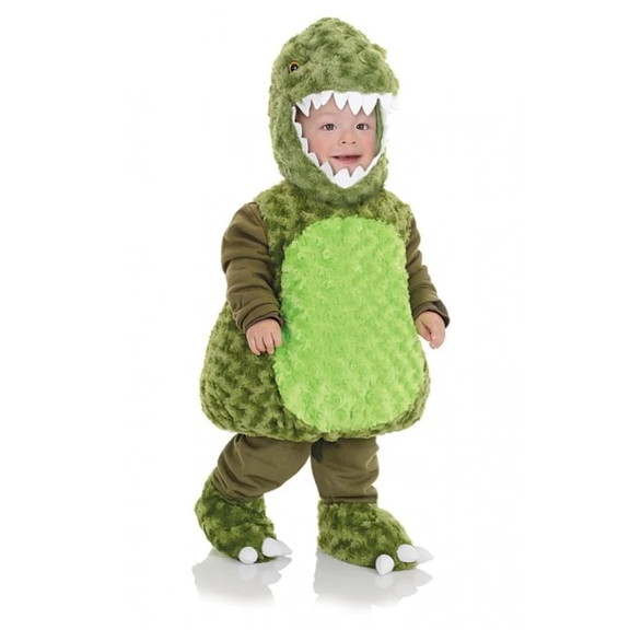 Underwraps Belly Babies T Rex Green Dinosaur Plush...