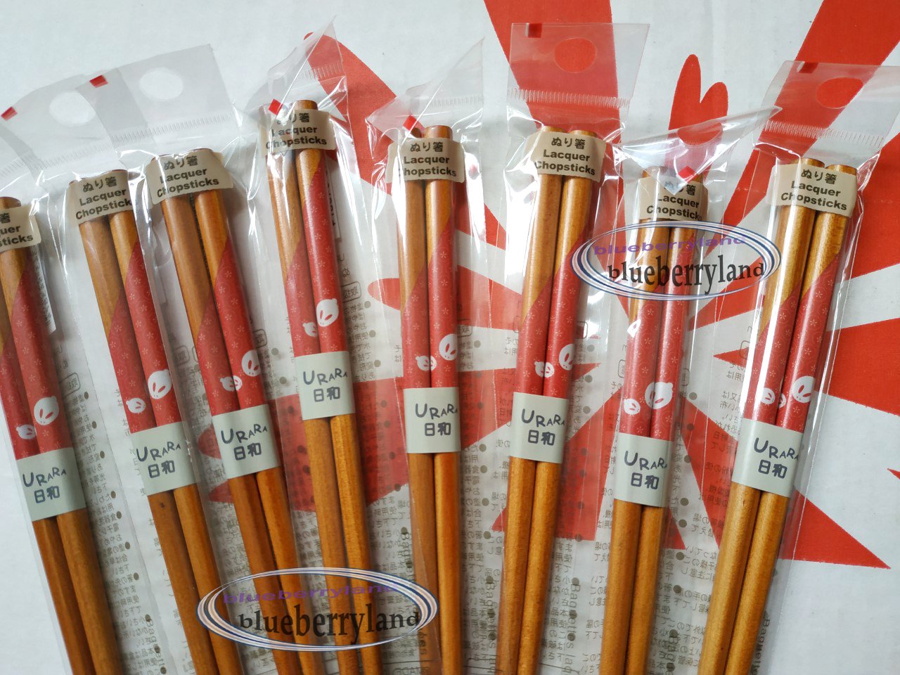 Japanese style URARA Pattern 18cm Chopsticks 8 pairs set home cutlery kitchen