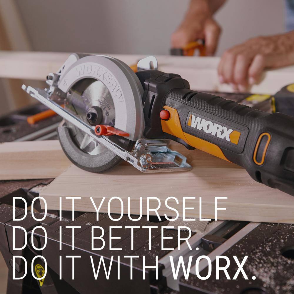 Worx WorxSaw 4-12 in. 4.5 Amp Compact Circular Saw WX439L