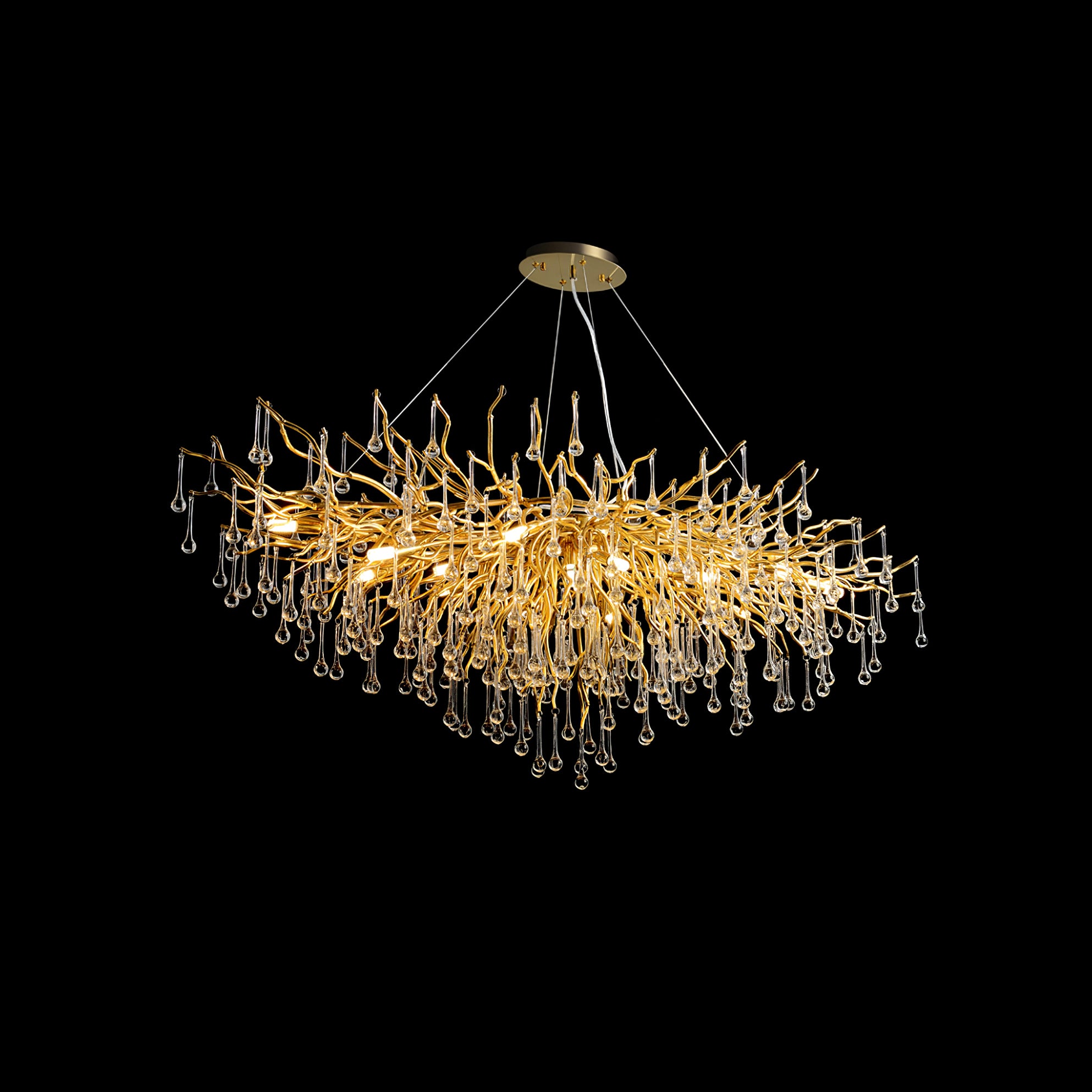 Teardrop Crystal Chandelier