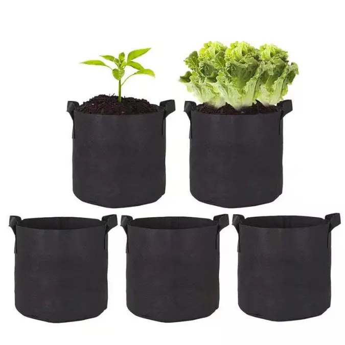 The planting bag Garden Root Grow Pots Planting felt grow bag 1 3 5 7 10 15 20 Gallon Size Gardening Supplies