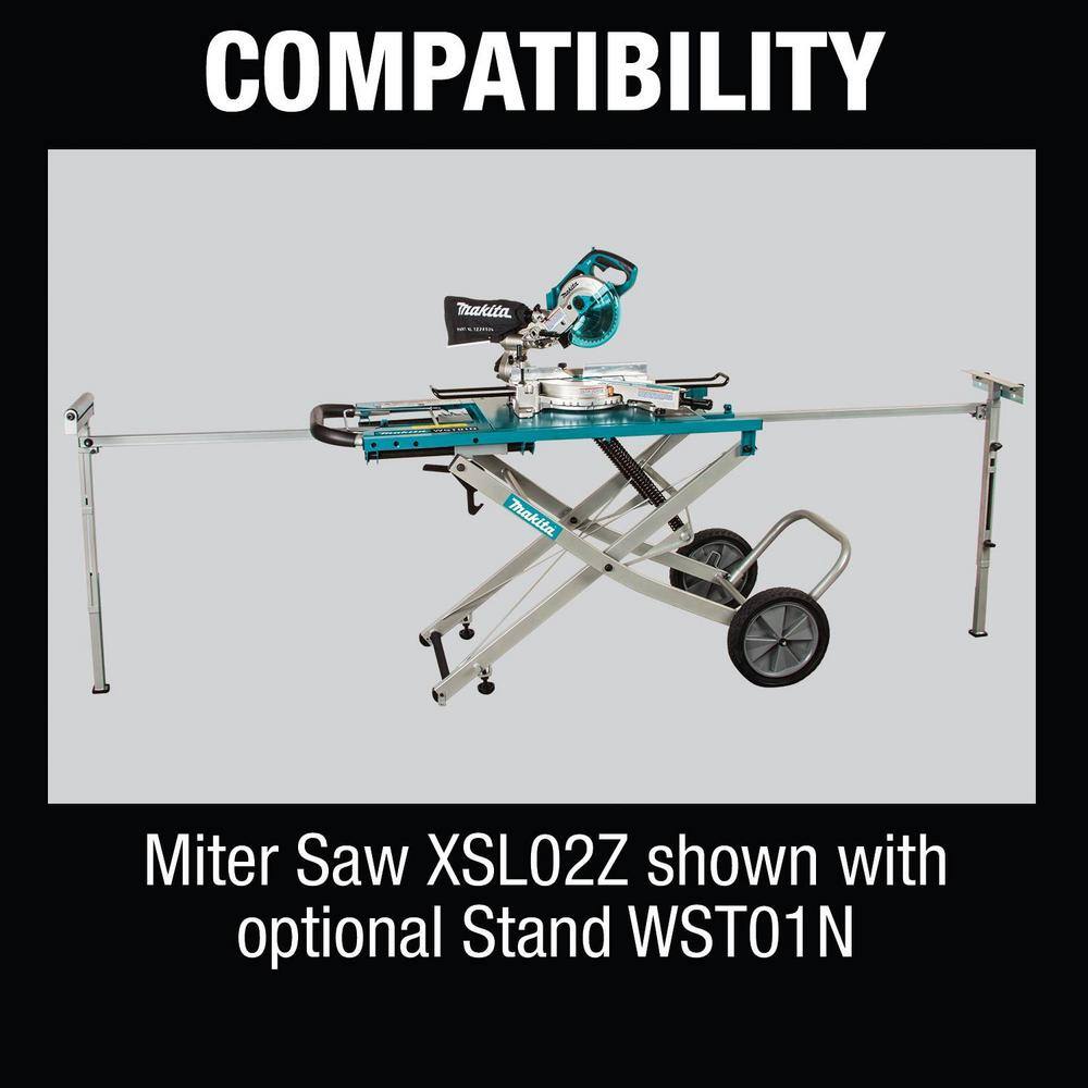 Makita 18V X2 LXT Lithium-Ion 12 in. Brushless Cordless 7-12 in. Dual Slide Compound Miter Saw (Tool-Only) XSL02Z