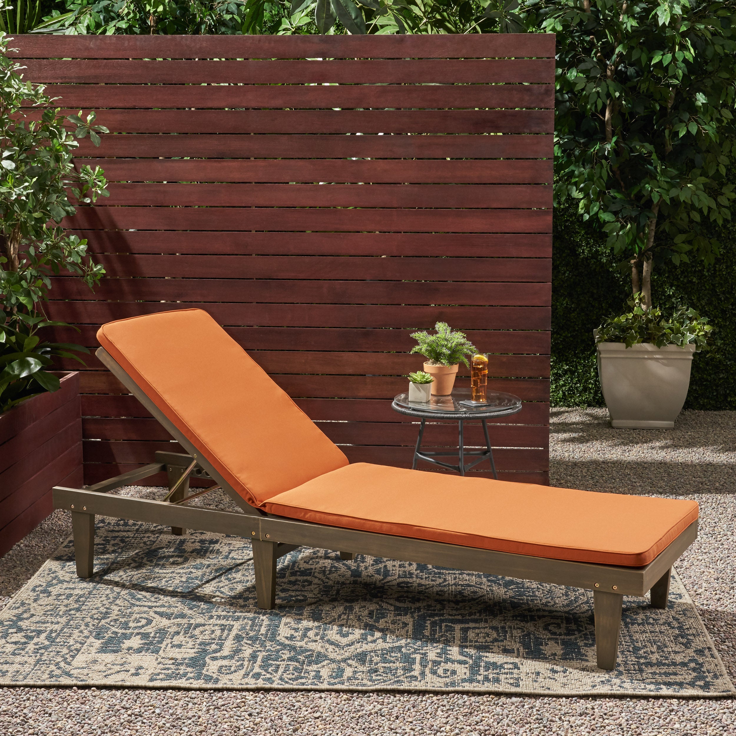 Teresa Outdoor Fabric Chaise Lounge Cushion