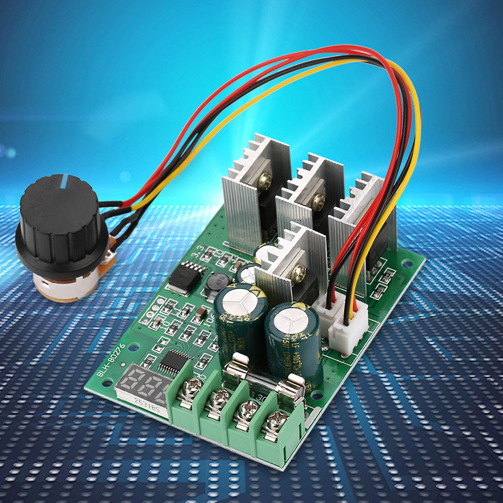 Dc6-60v 30a Digital Display 0~100% Adjustable Drive Module Pwm Dc Motor Speed Controller