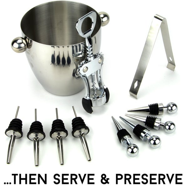 16 Piece-Stainless Steel Bar Set