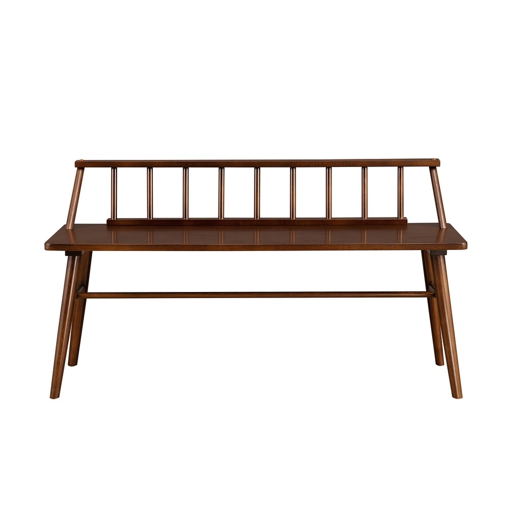 Middlebrook Solid Wood Low Back Spindle Entry Bench