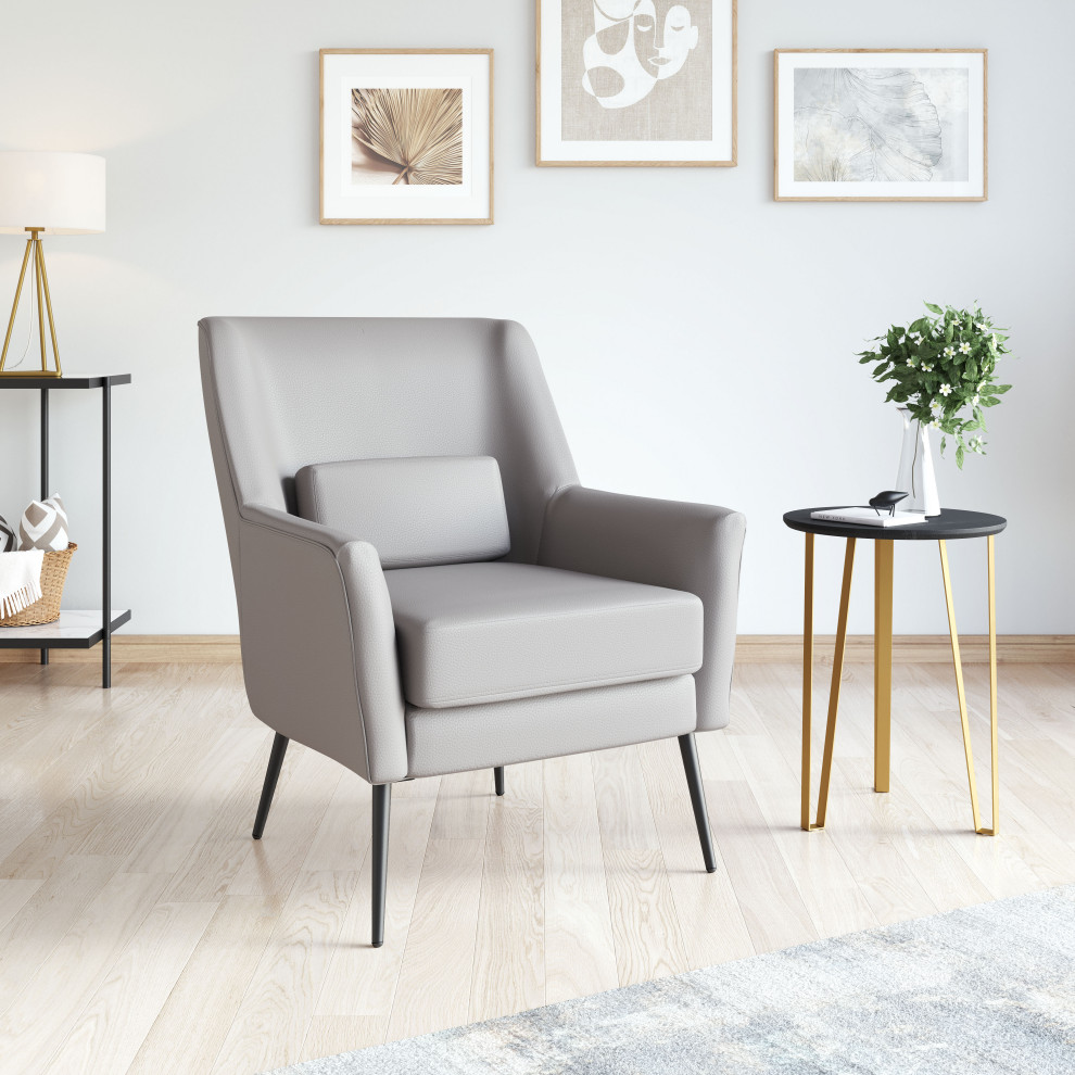 Ontario Accent Chair Gray   Midcentury   Armchairs And Accent Chairs   by Furniture East Inc.  Houzz