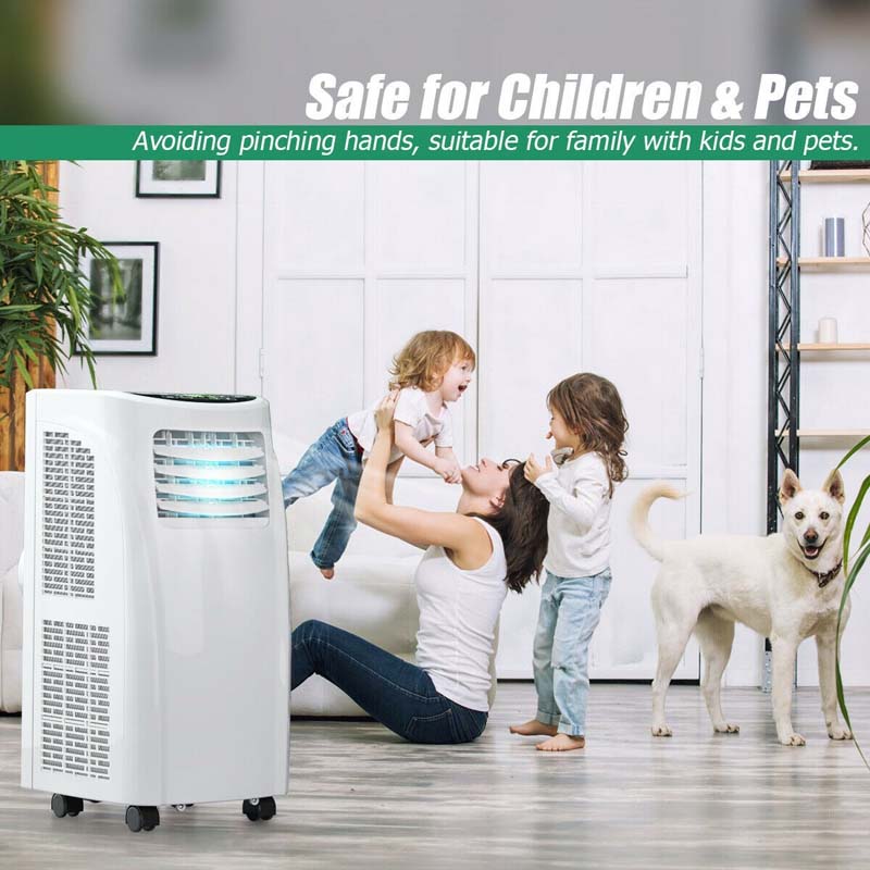 3-in-1 8000 BTU Portable Air Conditioner Cooler Fan with Dehumidifier Function & Sleep Mode