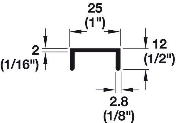 Hafele 401.33.810 Double Door Guide Track  For 19m...