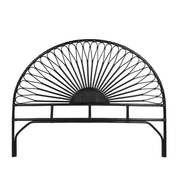 Black Rattan Headboard - - 35866926