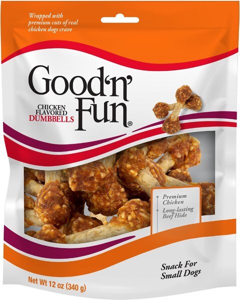 Good 'n' Fun Chicken Dumbbells Dog Treats