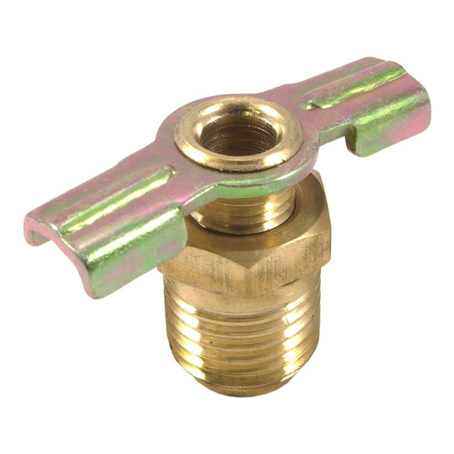 Forney Brass Drain Cock 1/4 in. Male 1 pc