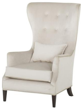 Moya Chair Vera Whisper   Transitional   Armchairs And Accent Chairs   by Peachtree Fine Furniture  Houzz