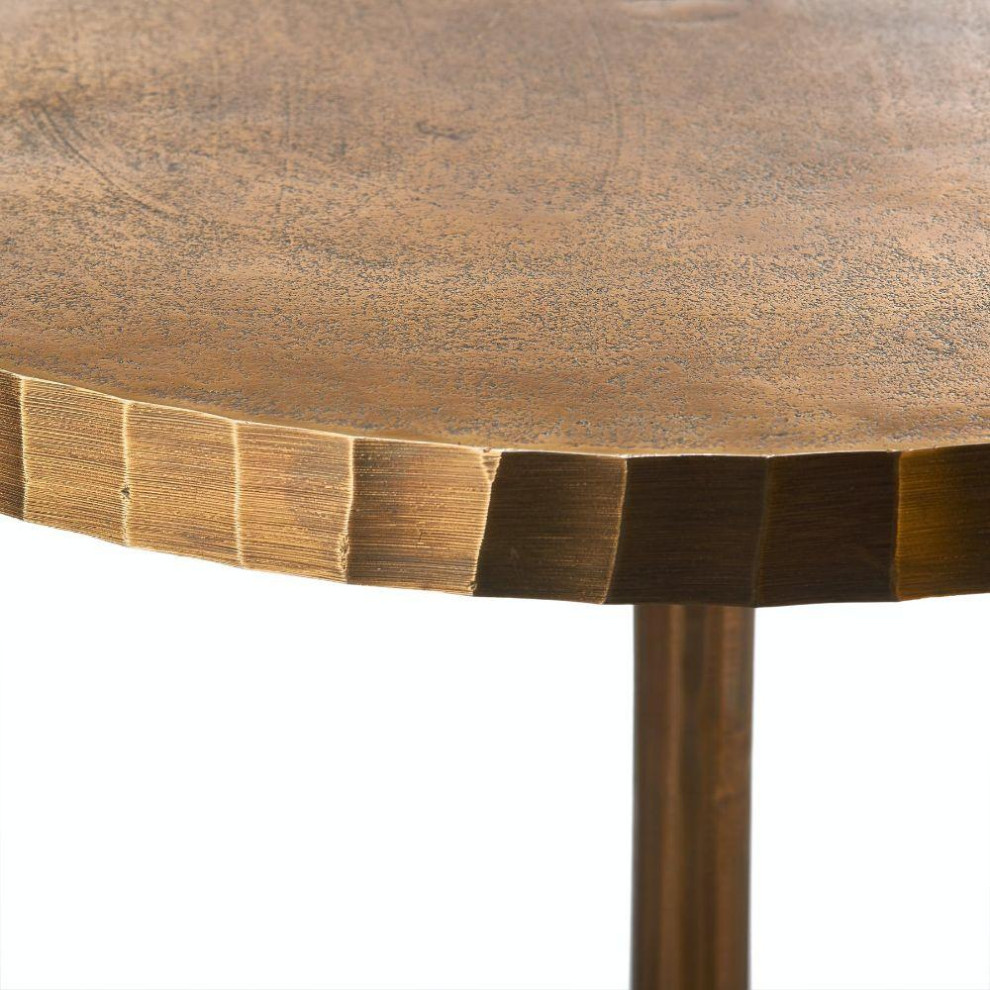 Round Copper Side Table  Pols Potten Mace   Contemporary   Side Tables And End Tables   by Luxury Furnitures  Houzz