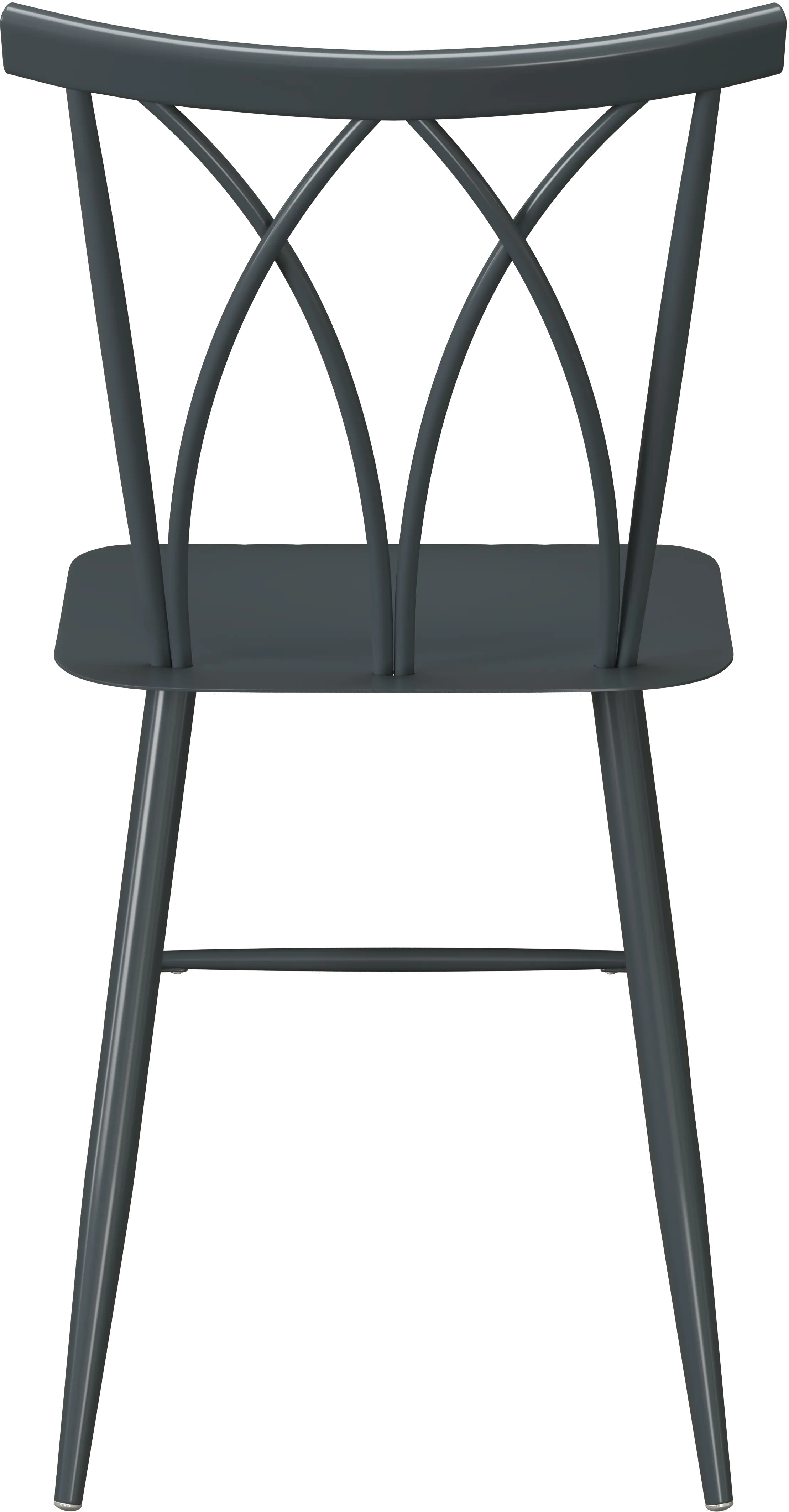 Easton Gray Metal Dining Room Chair (Set of 2)