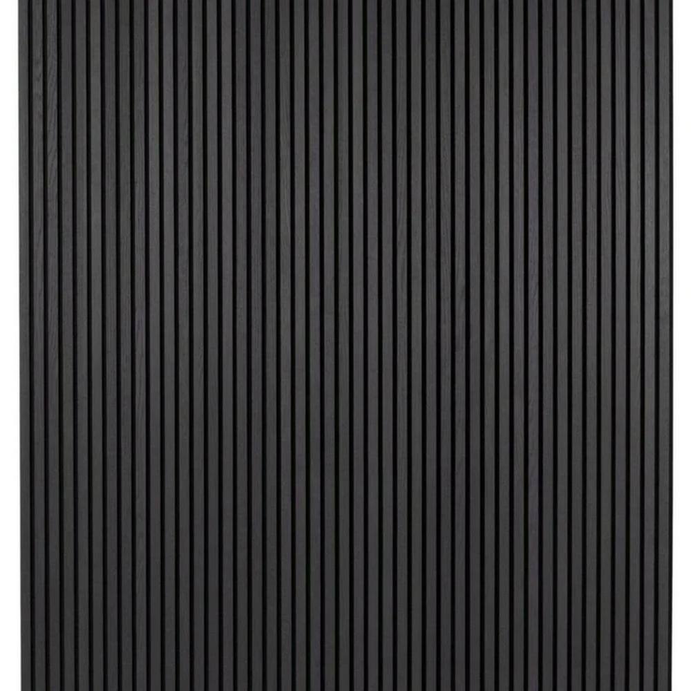 Ejoy 12.6 in. x 106 in. x 0.8 in. Acoustic Vinyl Wall Cladding Siding Board in Emboss Black Color (Set of 2-Piece) VinylCladding_LACP_022_EmbossBlack