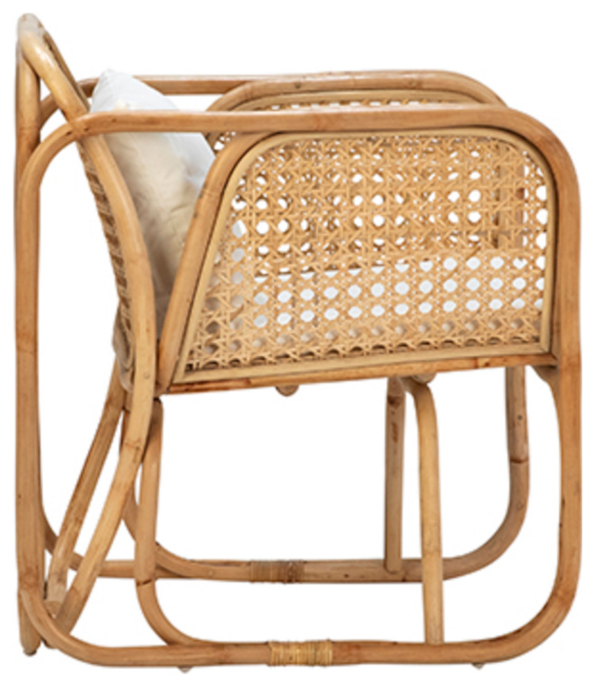 Classic Cane and Bamboo Arm Chair   Tropical   Armchairs And Accent Chairs   by Design Mix Furniture  Houzz