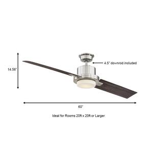 Home Decorators Collection Radley 60 in. LED Brushed Nickel Ceiling Fan with Light AM690-BN