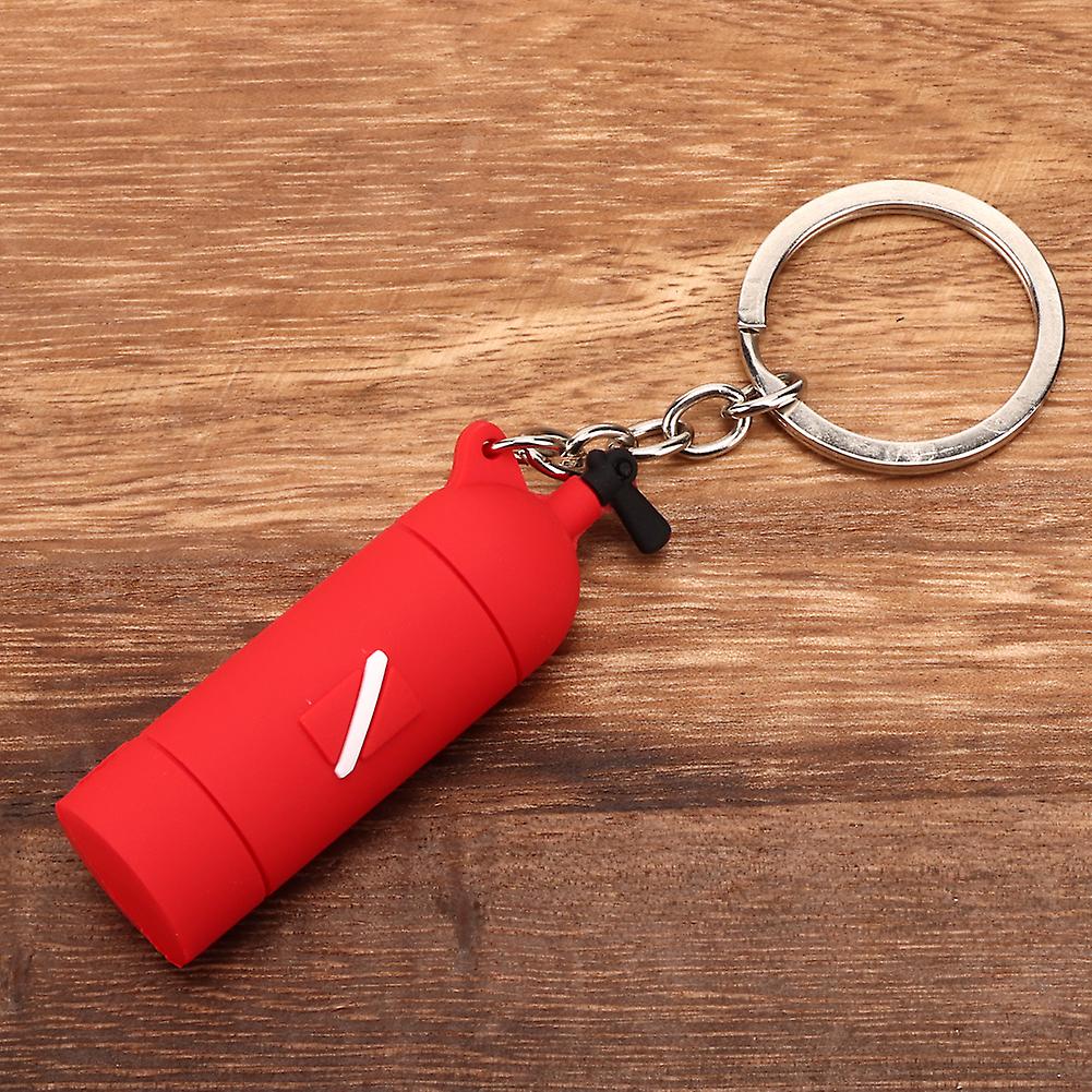 Pvc Mini Keyring Diving Theme Key Ring Unique Air Cylinder Shape Keychain Giftred