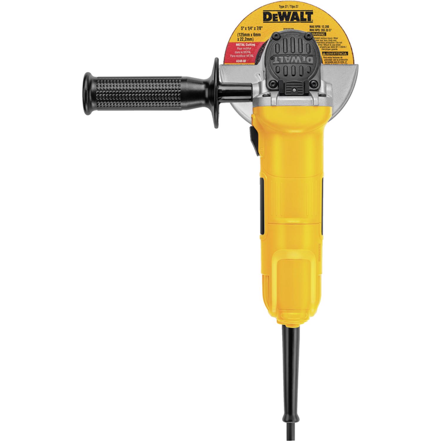 DW 7 amps Corded 4-1/2 in. Small Angle Grinder