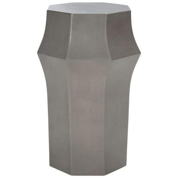 SAFAVIEH Klaudia Concrete Indoor/Outdoor Accent Table