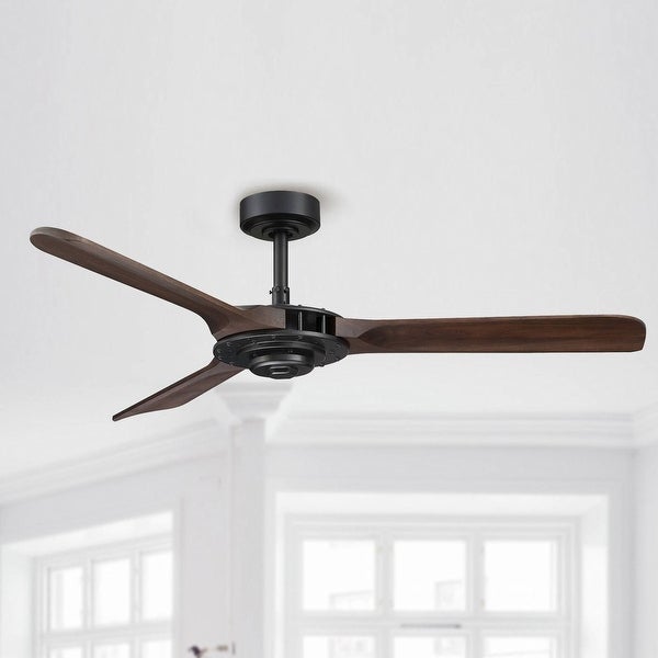 Aerofanture 52-inch Wood 3-blade Outdoor Porch Ceiling Fan with Remote Shopping - The Best Deals on Ceiling Fans | 38741056