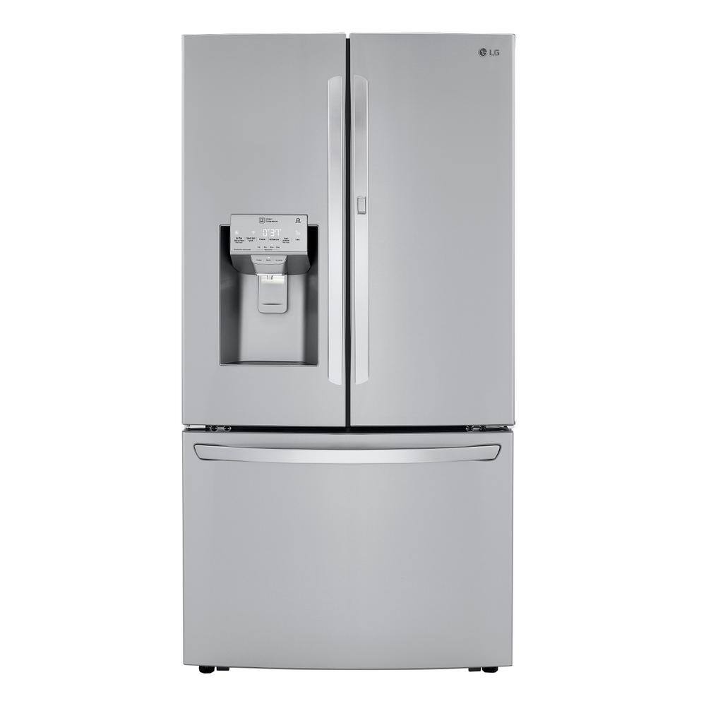 LG 30 cu. ft. French Door Smart Refrigerator Door-In-Door Dual Ice Makers with Craft Ice PrintProof Stainless Steel LRFDS3016S