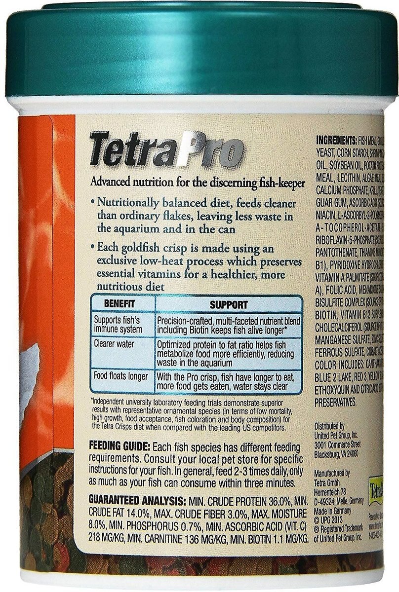 Tetra TetraPro Goldfish Crisps Fish Food