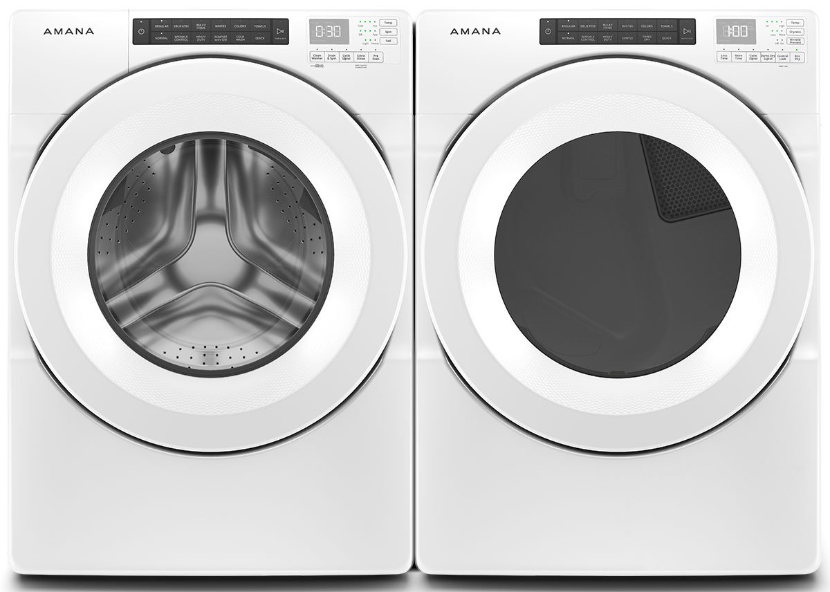 Amana 7.4 Cu. Ft. White Front-Load Electric Dryer With Sensor Drying