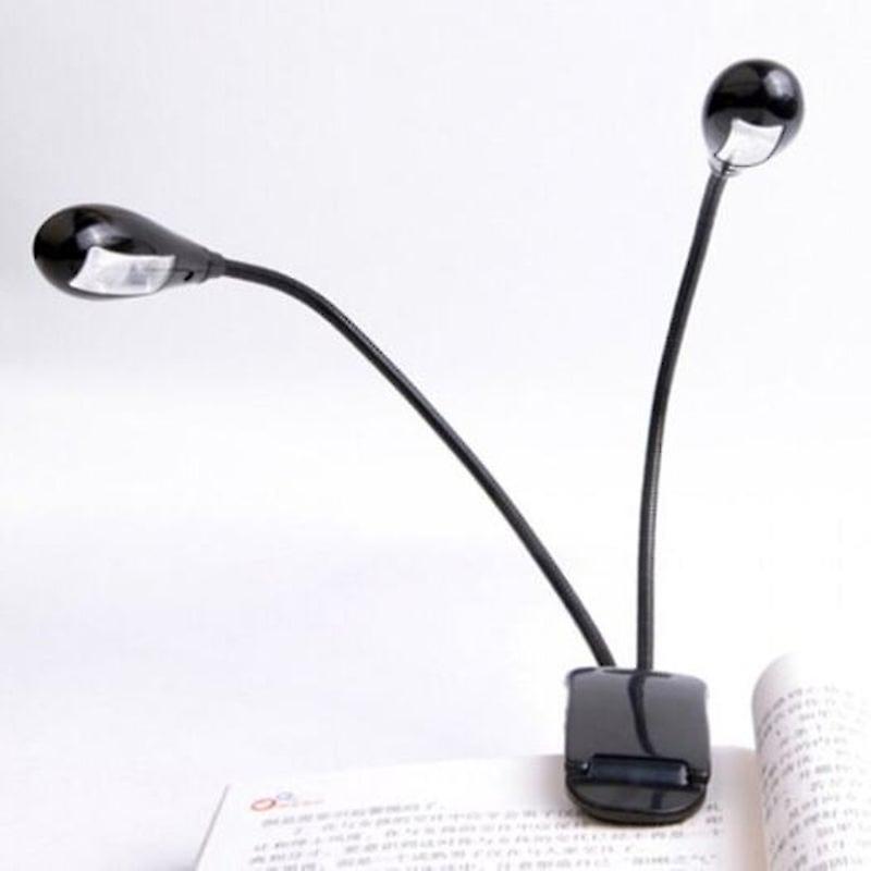 Usb Aaa Clip Led Gooseneck Lamp Reading Light Black