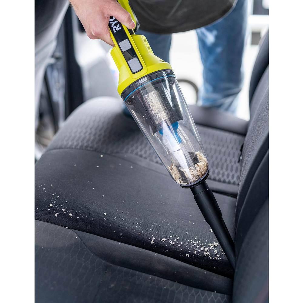 RYOBI ONE+ 18V Cordless Dual Function Portable InflatorDeflator with Cordless WetDry Hand Vacuum (Tools Only) P747-PCL702B