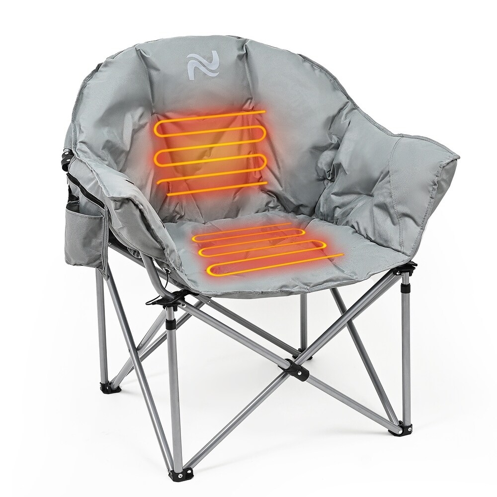 Heated Camping Chair with 3 Heat Levels  Portable Folding Heated Chair   39.40\