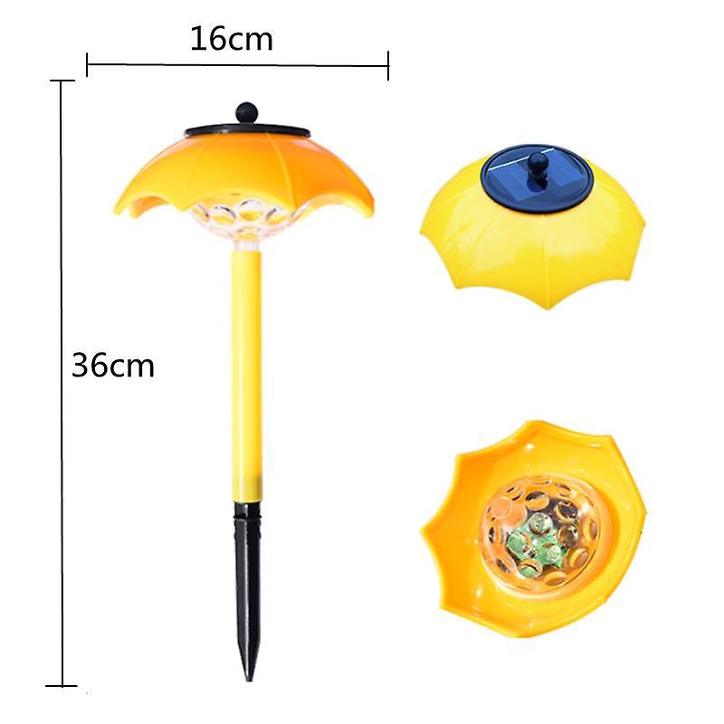 Mini Umbrella Led Solar Garden Light Outdoor Solar Light Lighting Control Waterproof Abs Solar Lawn Light Yard Lawn Decoration