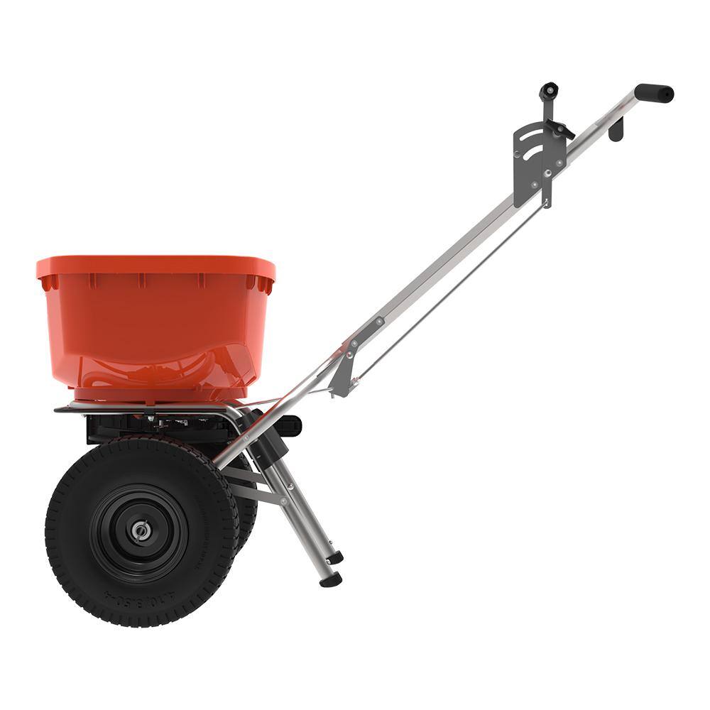 ECHO 85 lbs. Capacity All-Weather Stainless Steel Pro Broadcast Spreader for Seeds and Fertilizer with Hopper Grate and Cover RB-85S