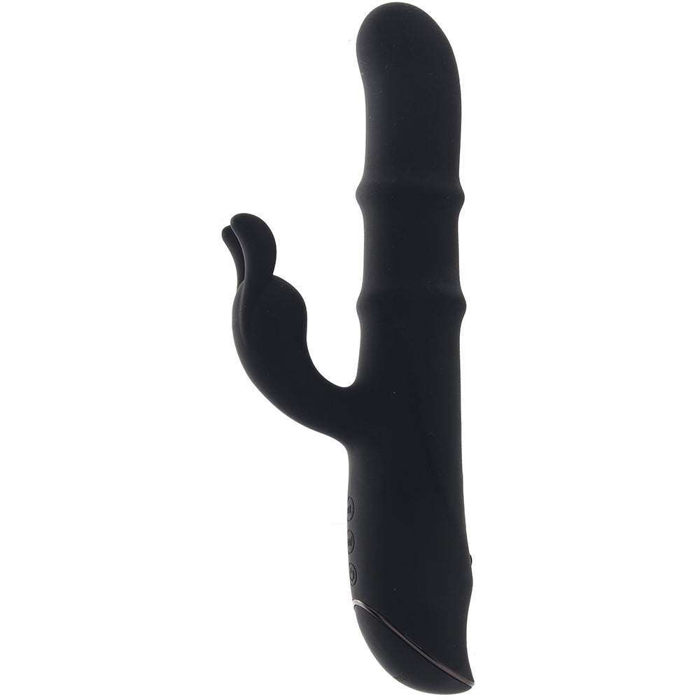 Ringmaster Sliding Rabbit Vibe in Black