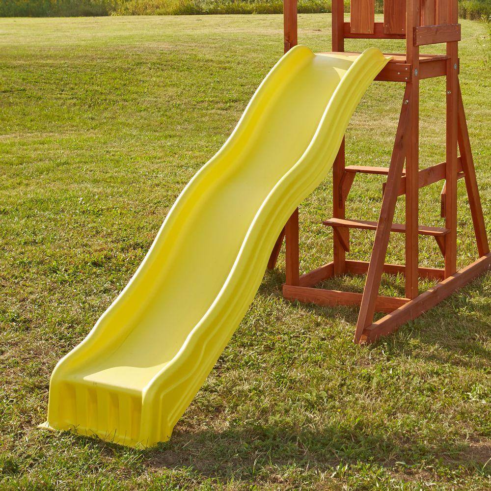 Swing-N-Slide Playsets Yellow Cool Wave Slide NE 4675-1PK