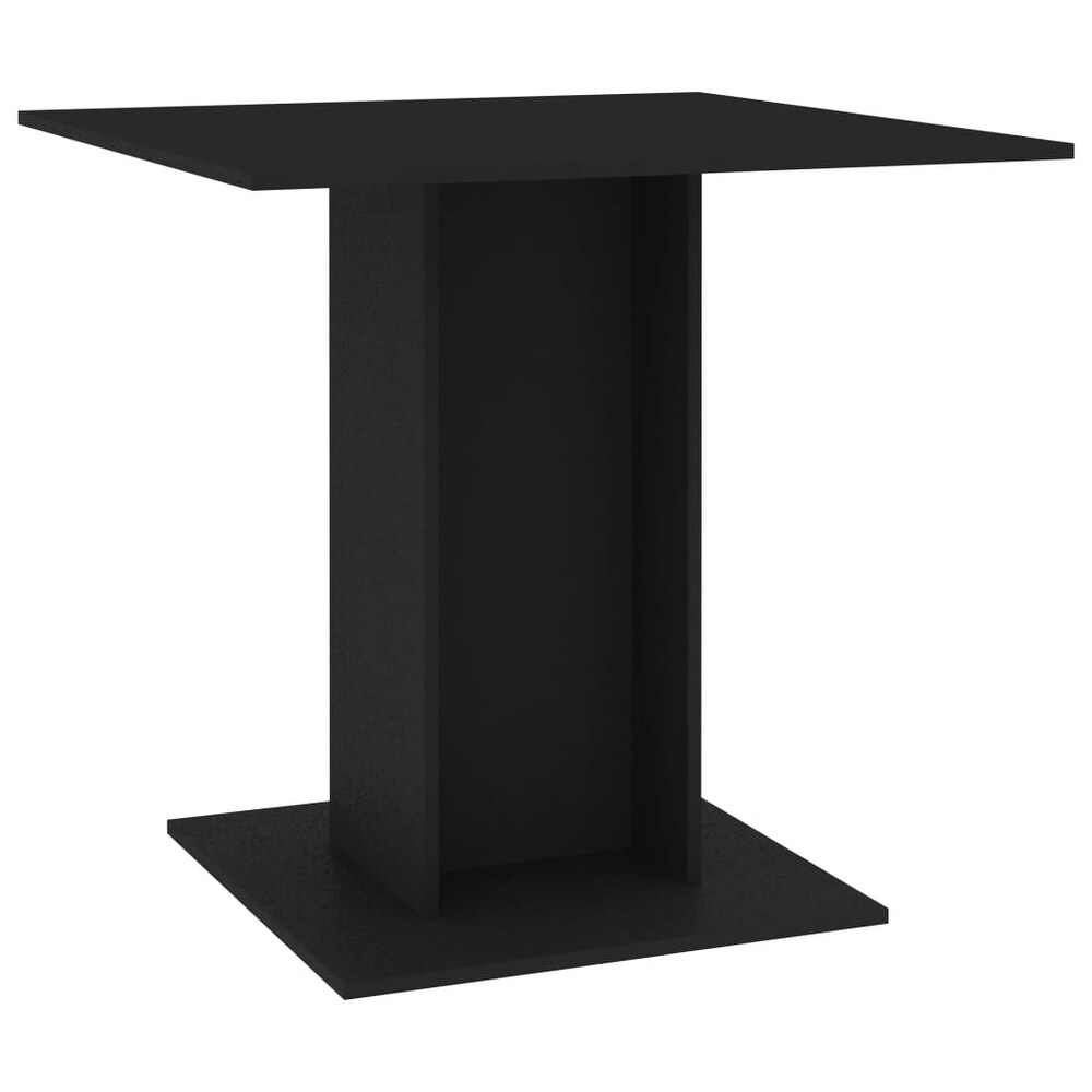 vidaXL Dining Table Black 31.5\