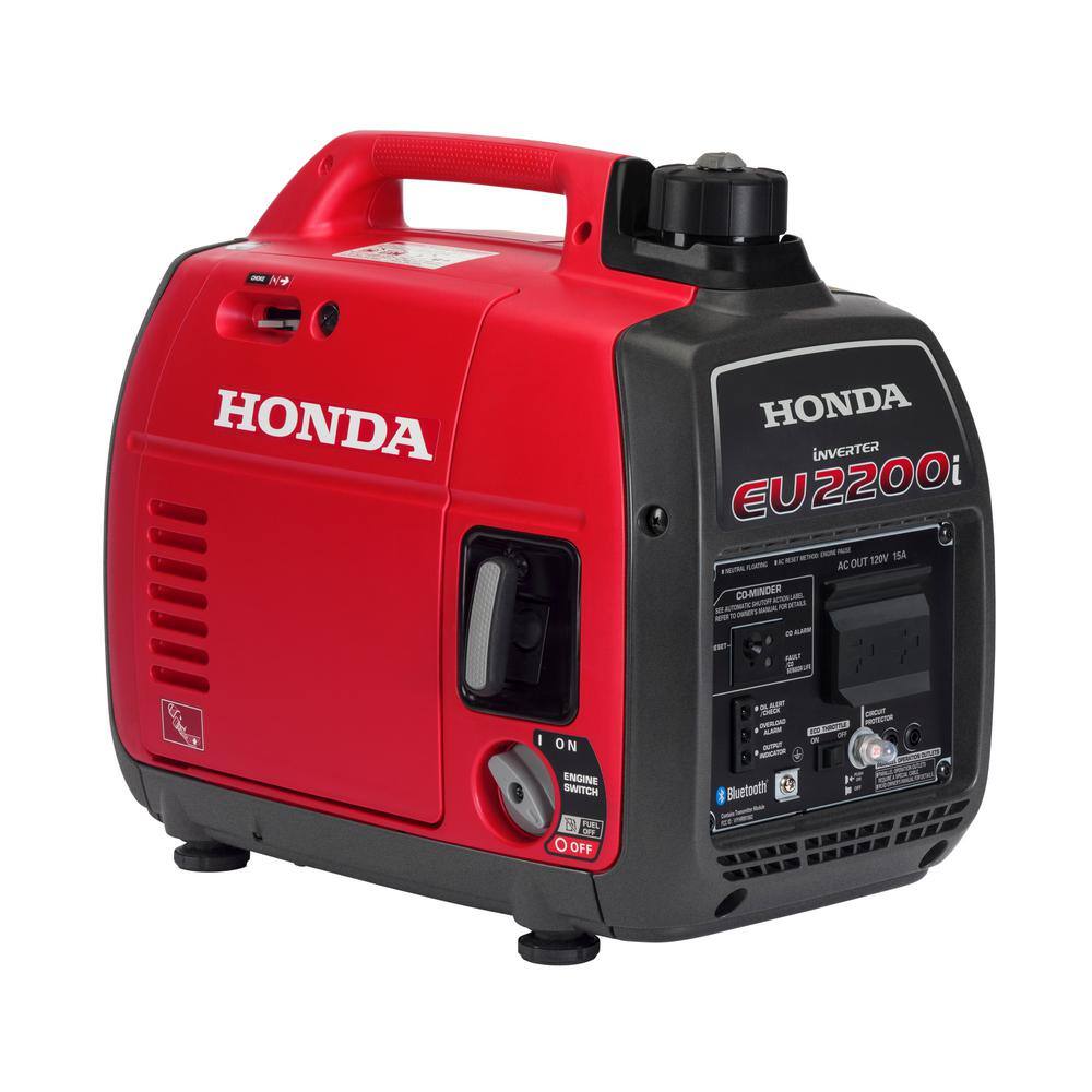 Honda 2200-Watt Remote StopRecoil Start Bluetooth Super Quiet Gasoline Powered Inverter Generator with Advanced CO Shutdown EU2200ITAN