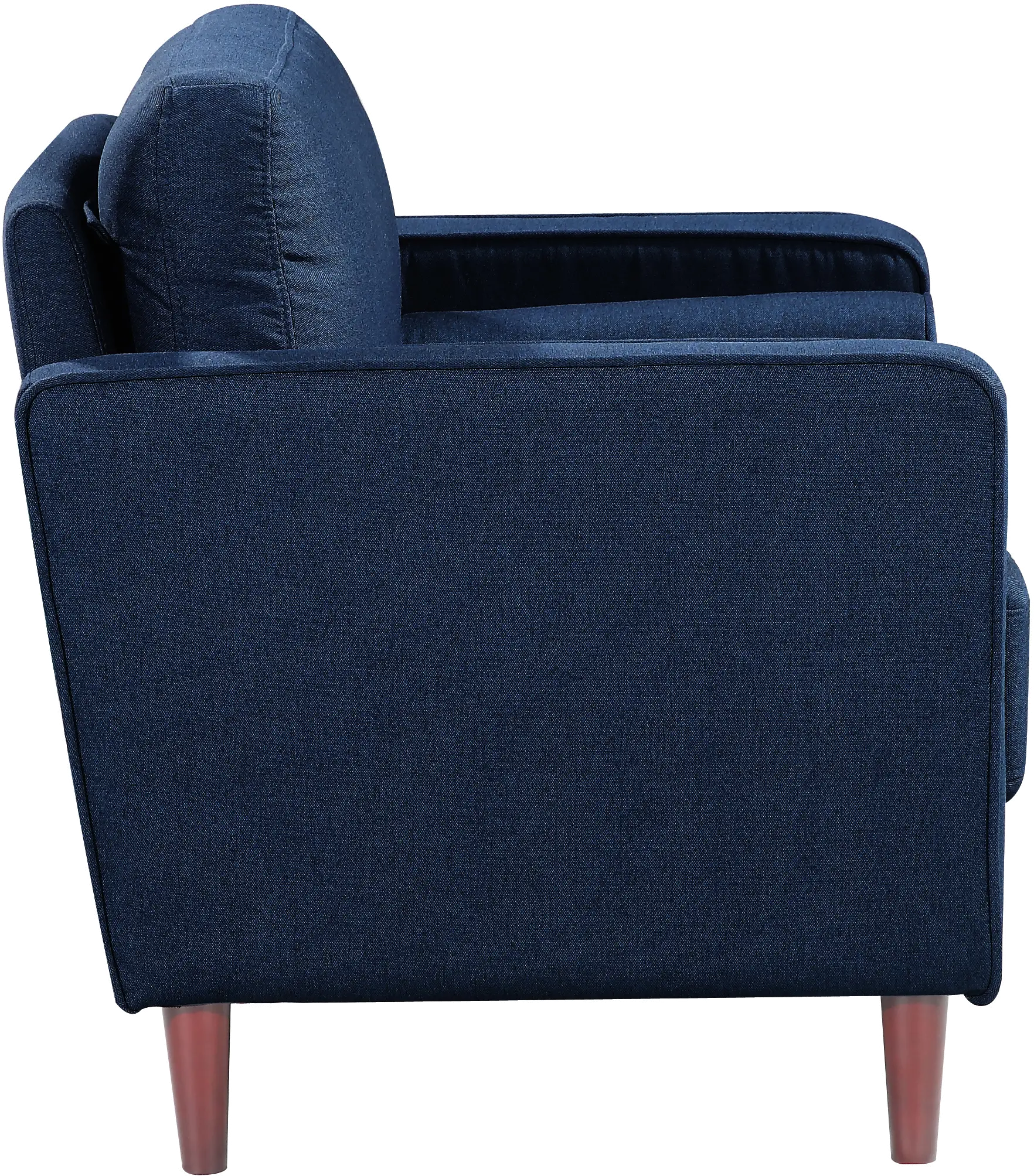 Lawrence Mid-Century Modern Navy Blue Sofa