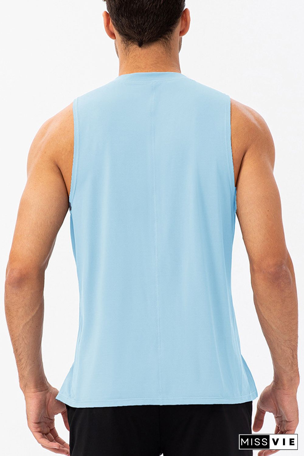 Plain Breathable Men's Quick Dry Gym Tank Top