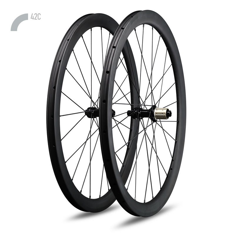 Professional Gravel Wheelsets 700C Carbon Wheels 42C 27.6mm width Rim Disc Brake Road Bike Cycling Life