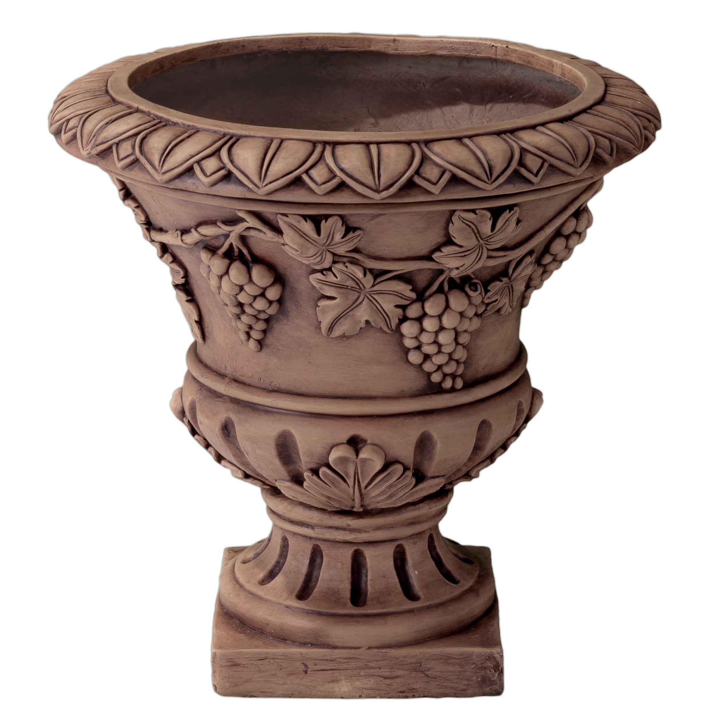 Porta Light Brown Roman Style Urn Planter