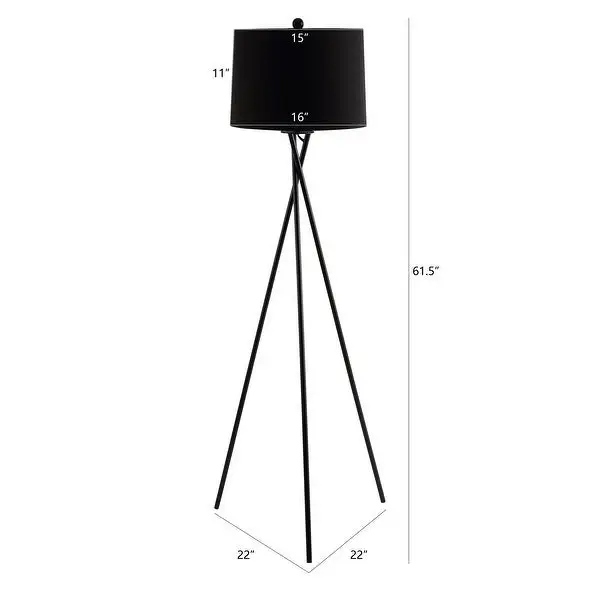 SAFAVIEH Lighting Parsen Tripod 62-inch LED Floor Lamp - 22