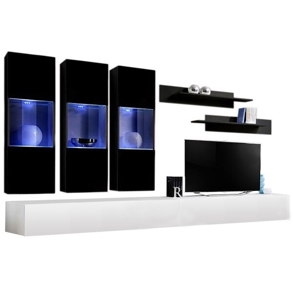 Fly E2 30TV Wall Mounted Floating Modern Entertainment Center