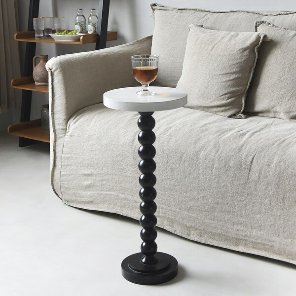 COZAYH Pedestal Small Drinking Table， Contemporary Side Table