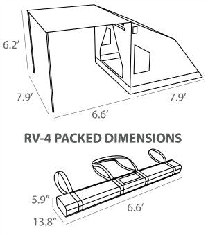 Oztent RV 4 - 5 Person 30 Second Tent